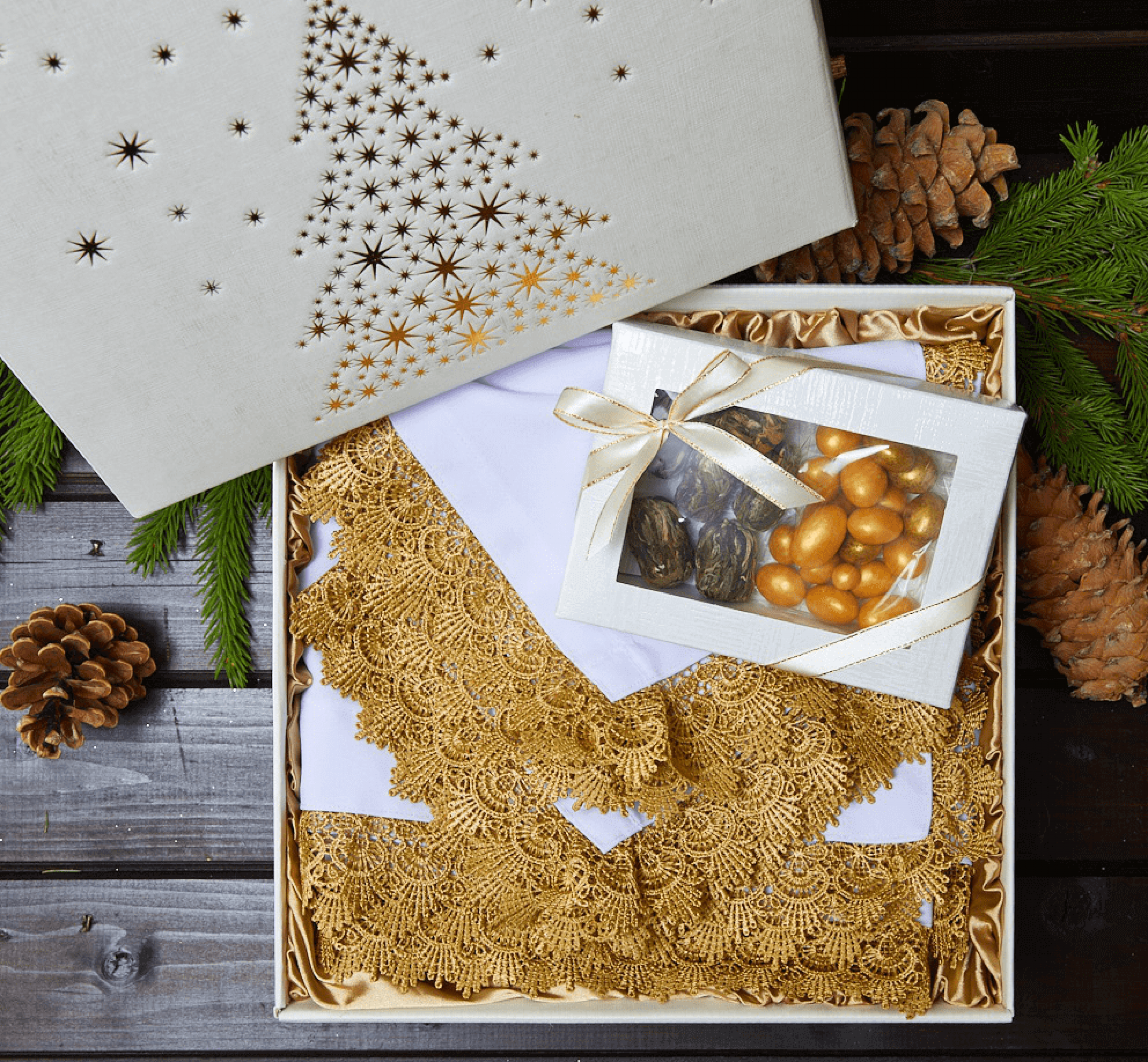 Подарочный набор «Золотые кружева»