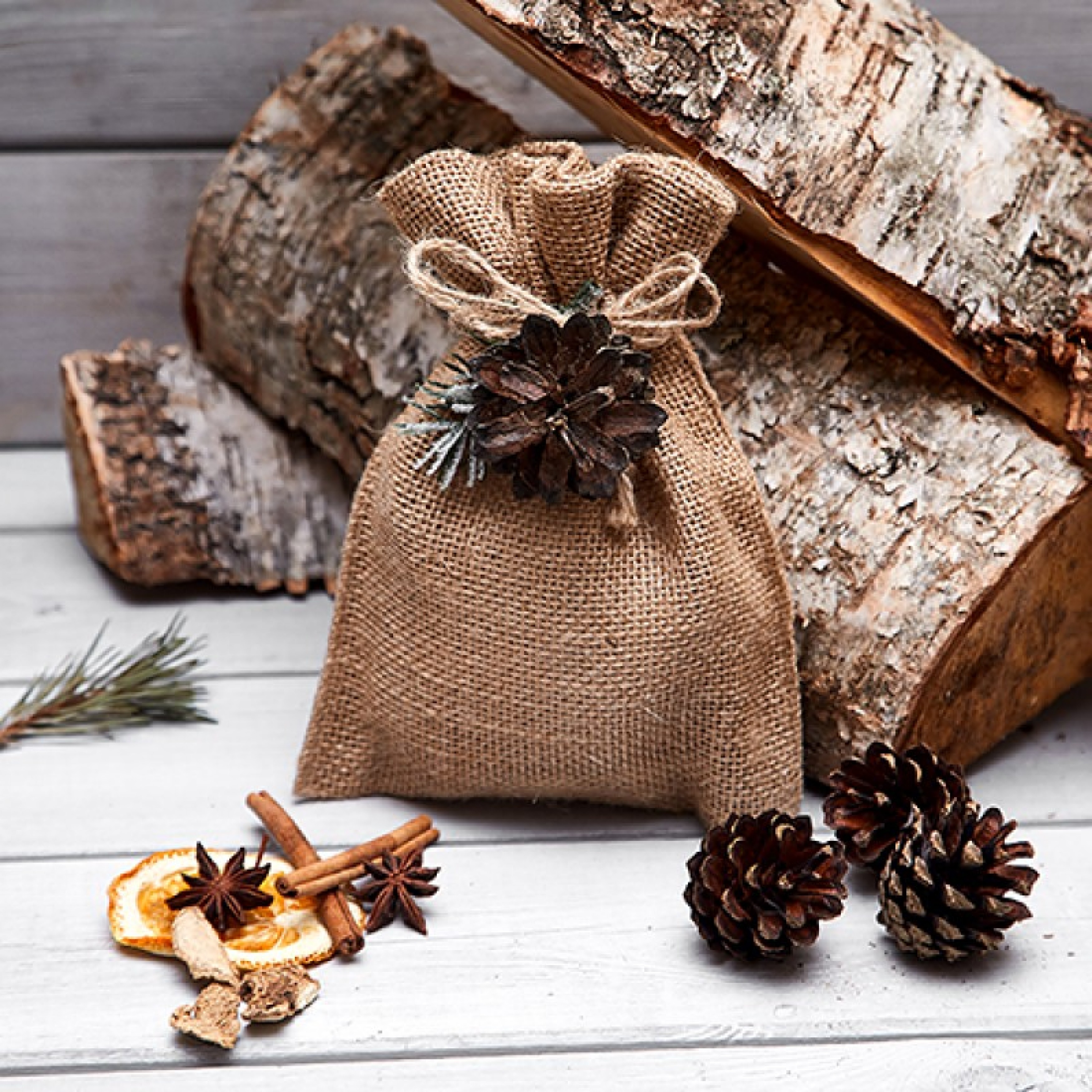 Подарочный набор специй для глинтвейна «Холщовый»