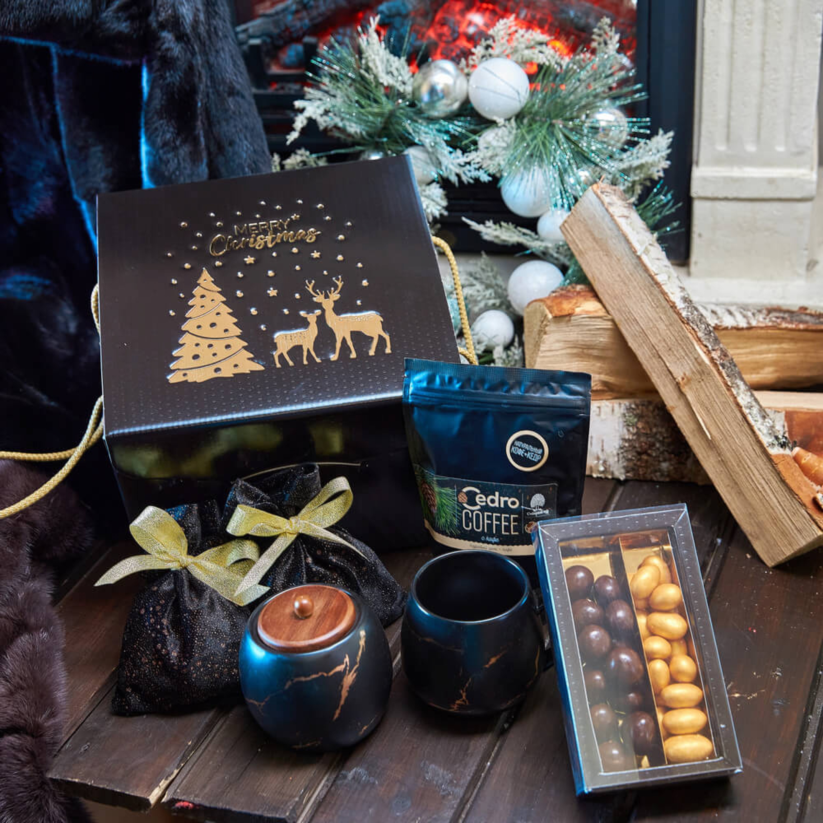 Подарочный набор «Золотой мрамор»