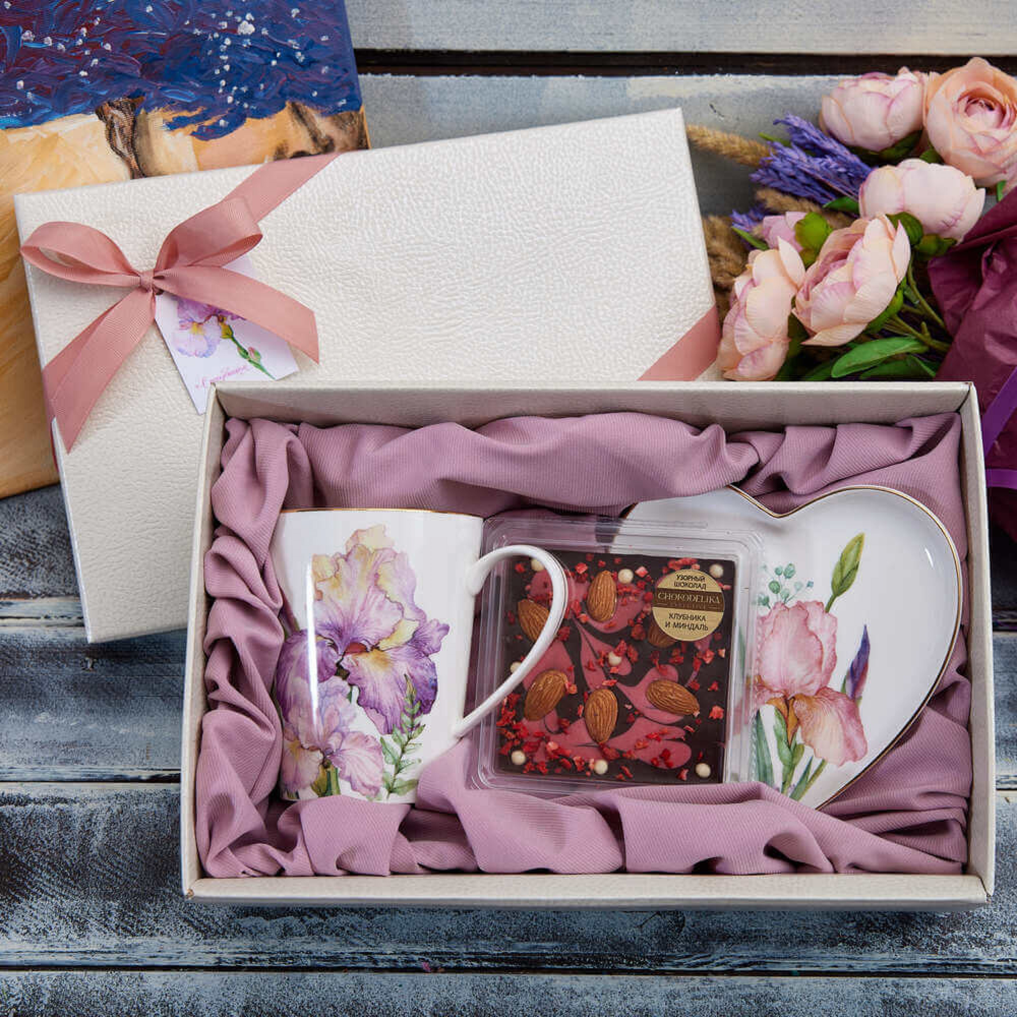 Подарочный набор «Розовый ирис»