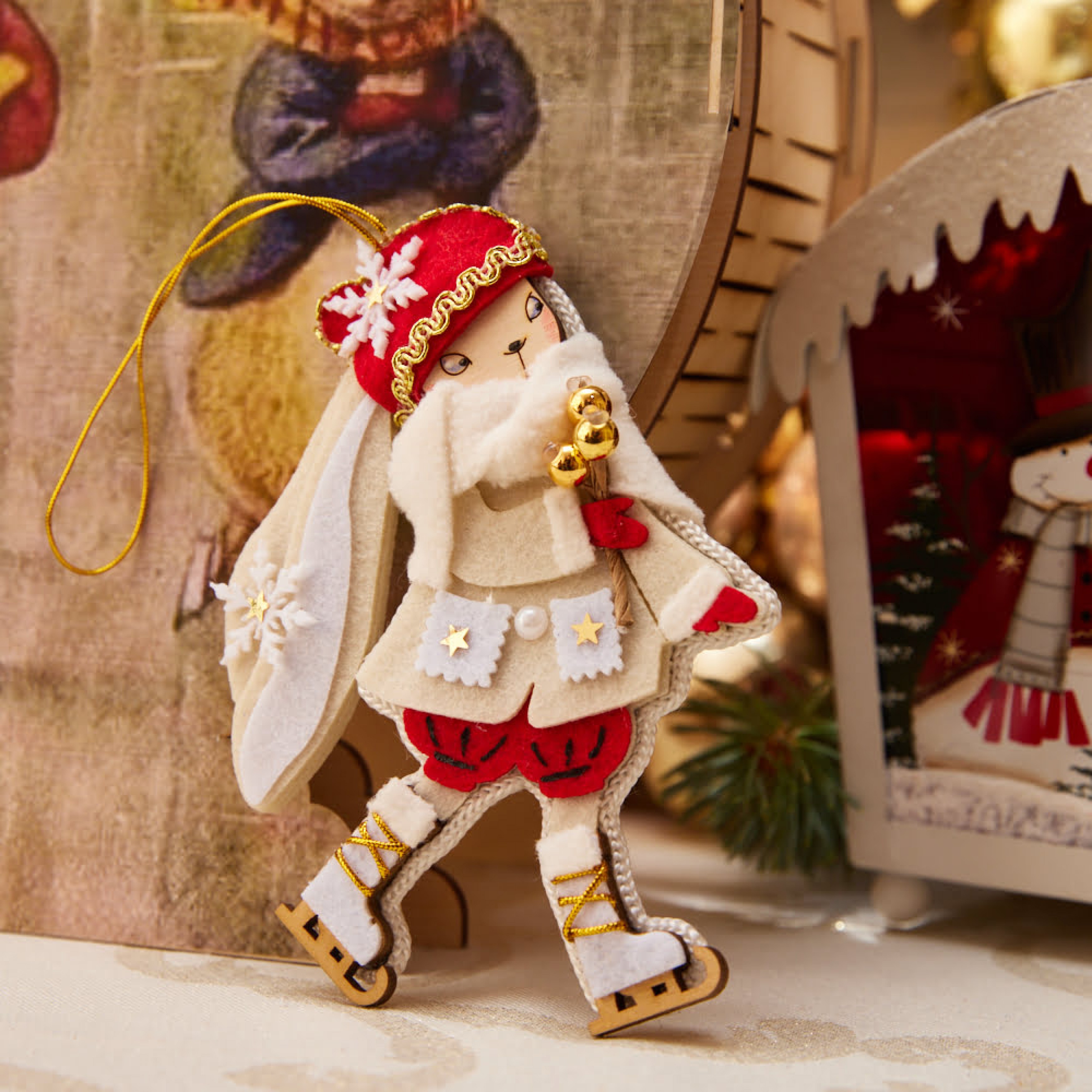 игрушка ручной работы «На коньках»