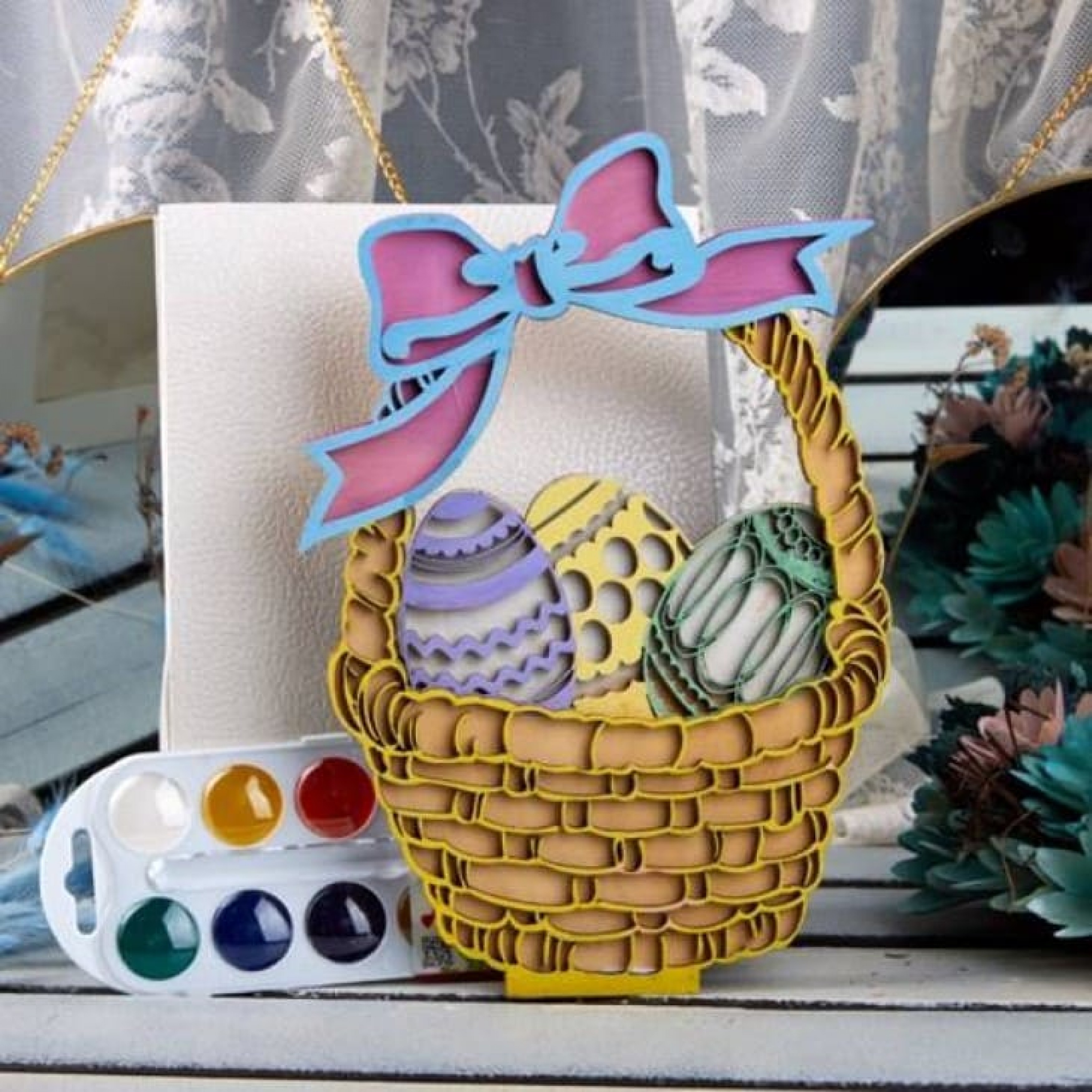 ПОДАРОЧНЫЙ НАБОР «Пасхальная корзина для творчества»