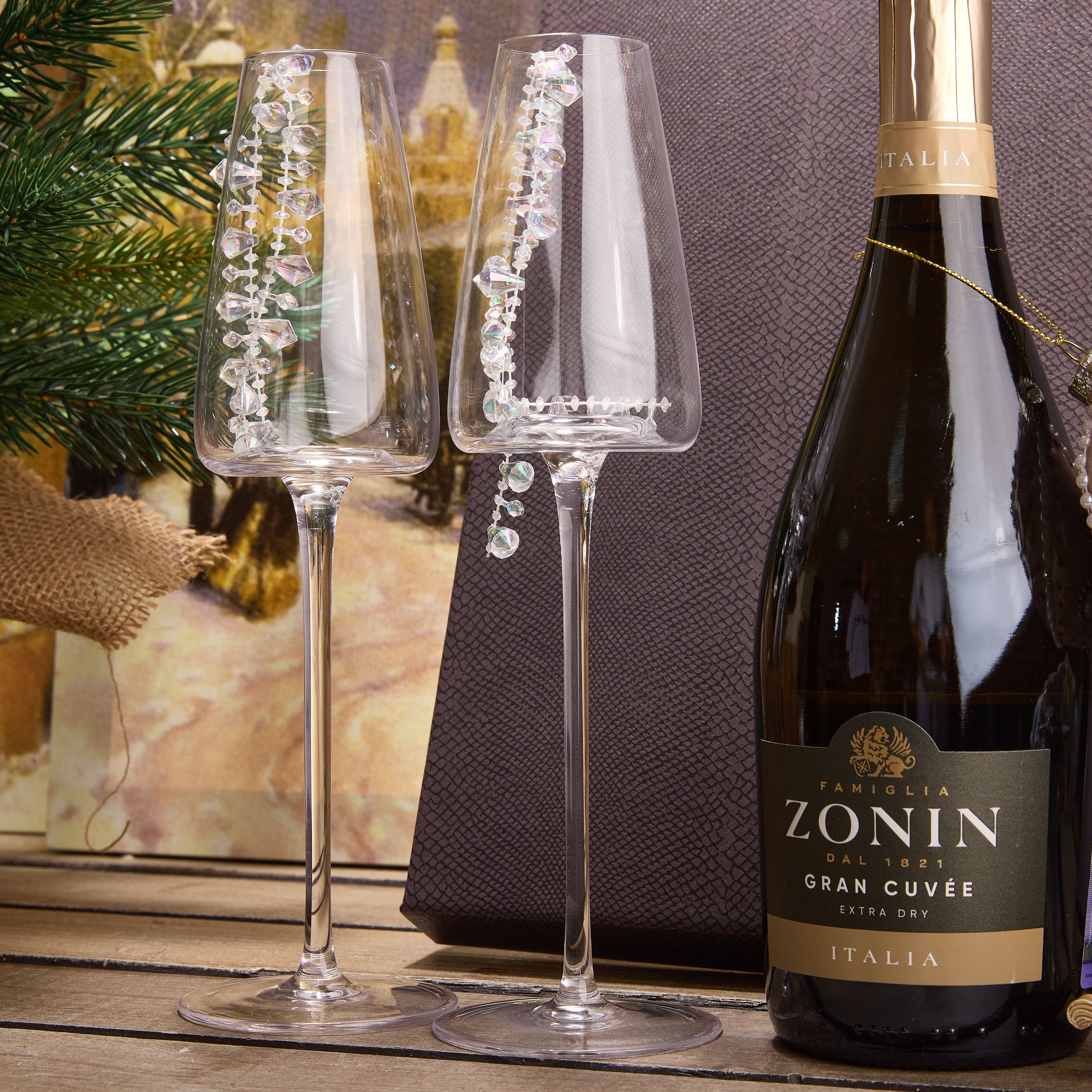 Подарочный набор "КРИСТАЛЛЫ НА СНЕГУ"