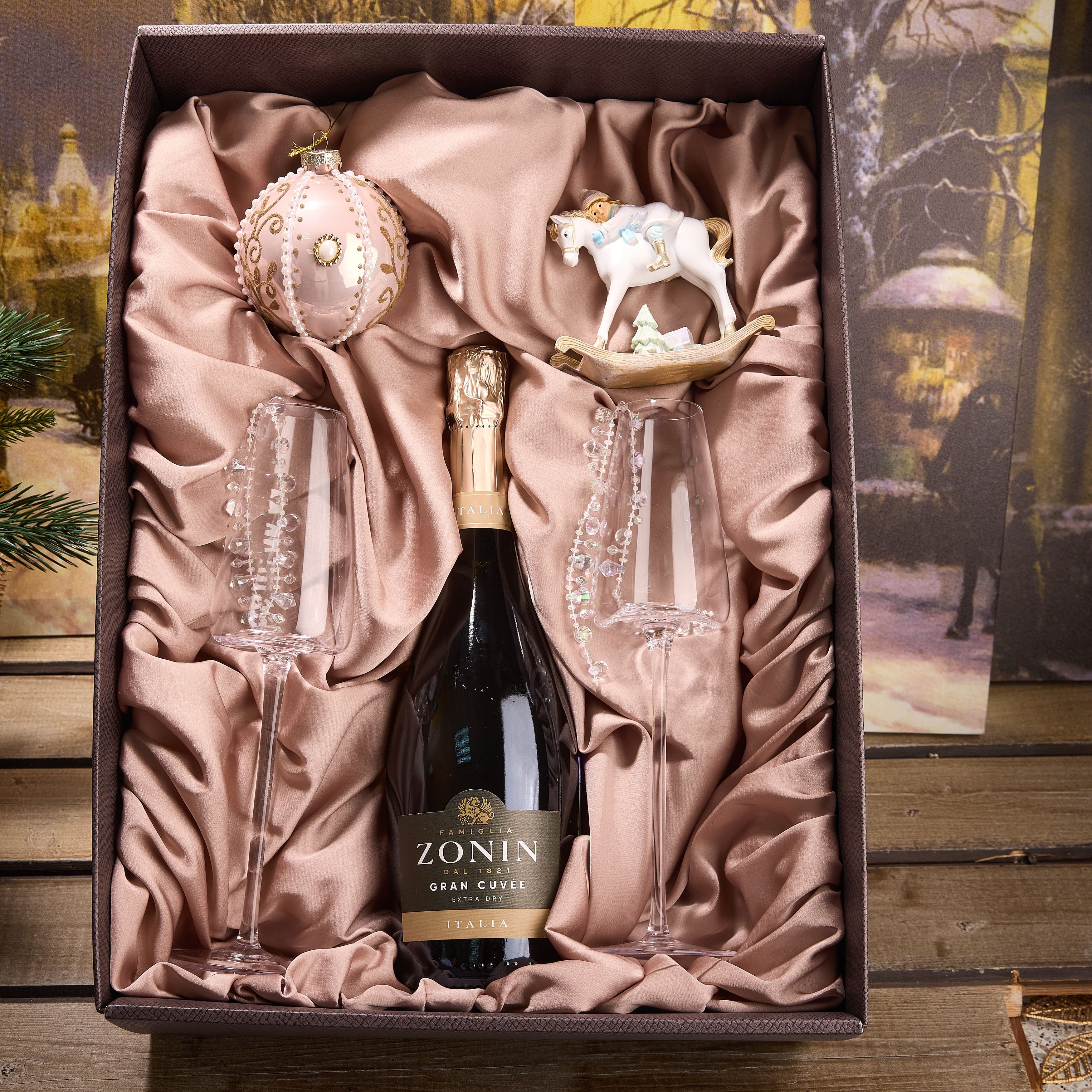 Подарочный набор "КРИСТАЛЛЫ НА СНЕГУ"