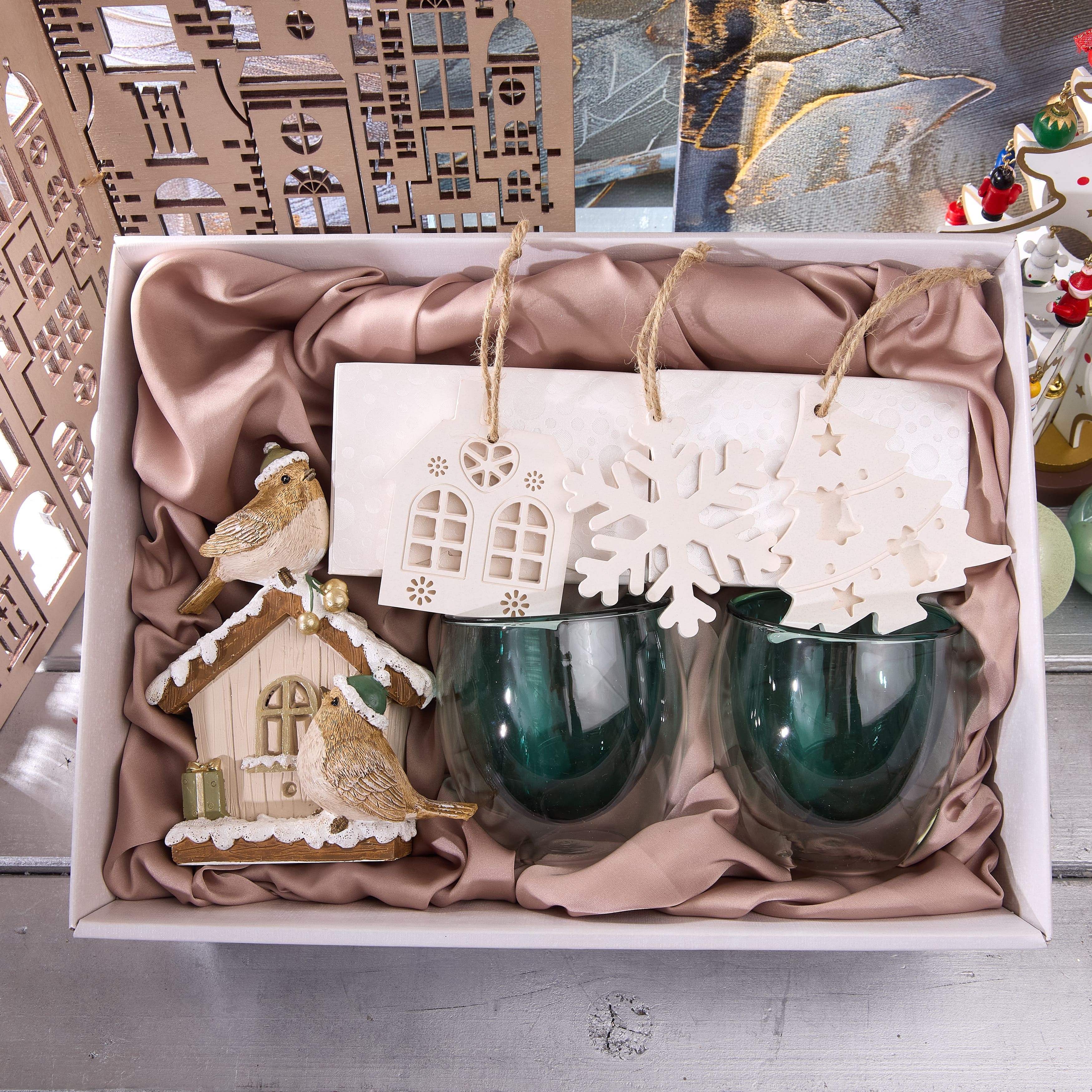 Подарочный набор "ДОМИК С ПТИЦАМИ"