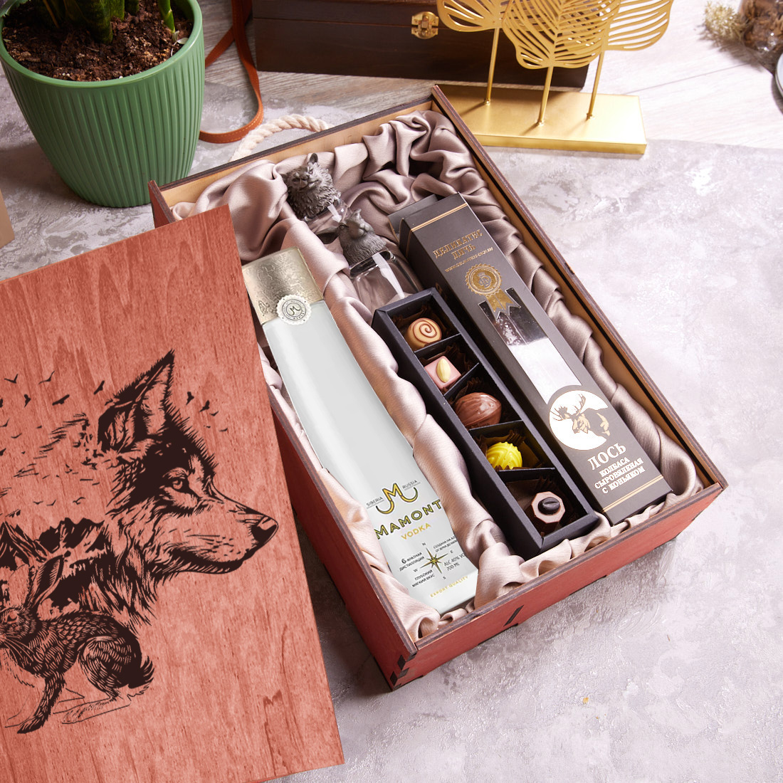 Подарочный набор "ВОЛК И ЗАЯЦ"